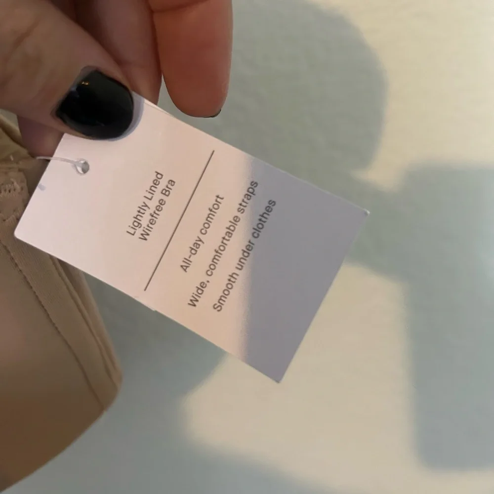 NWT Auden, 44D tan lightly lined wire free bra